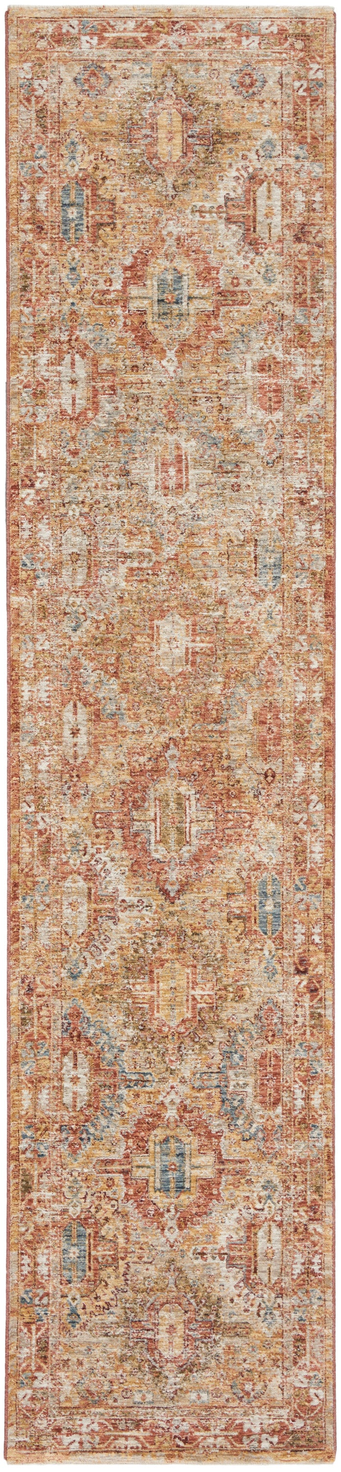 Sahar SHR01 Rust Rug - Runner