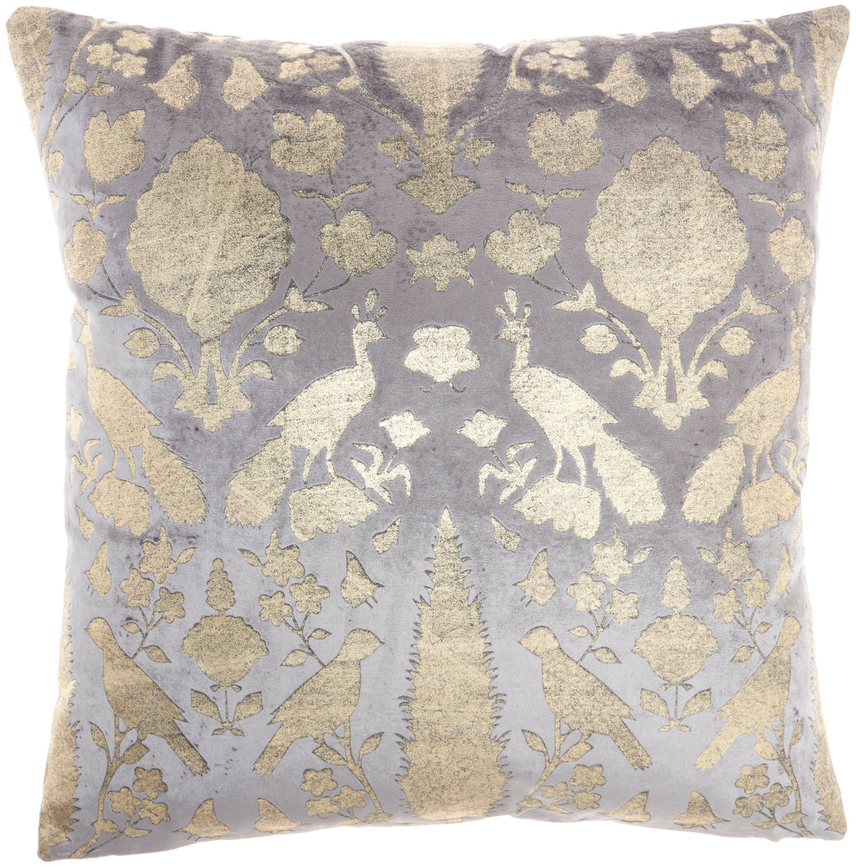 Sofia AC384 Grey 20" X 20" Throw Pillows