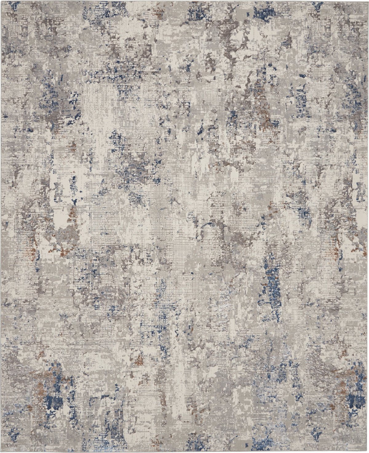 Royal Terrace KI42 White Blue Rug - Rectangle