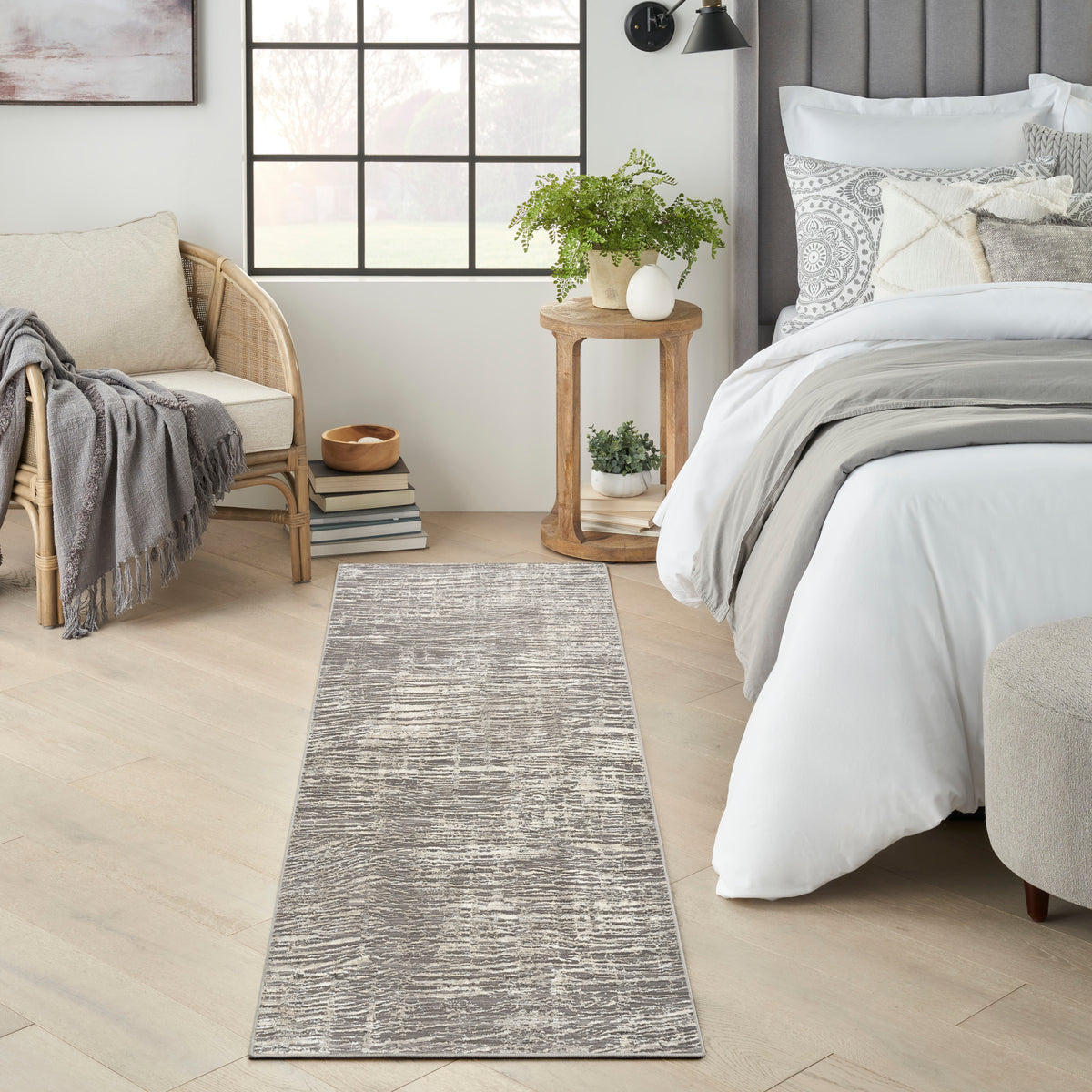 Sustainable Trends SUT01 Ivory Grey Rug - room scene