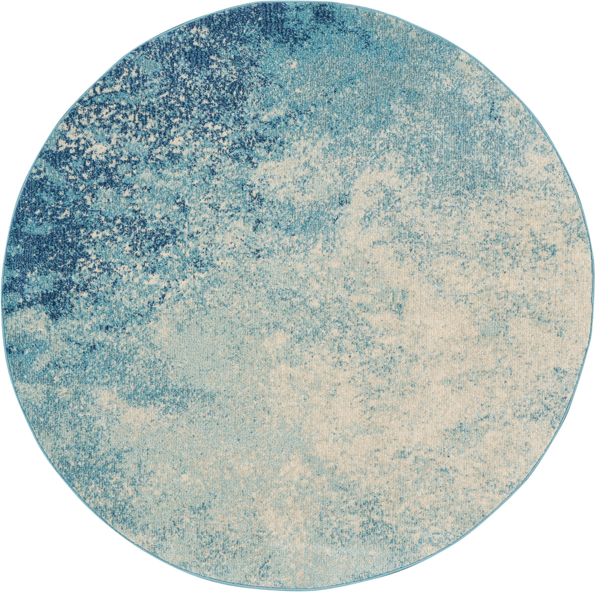 Passion PSN10 Navy Light Blue Rug - Round