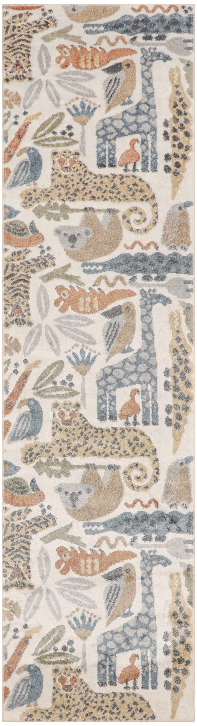 Astra Machine Washable ASW01 Ivory Rug - Runner