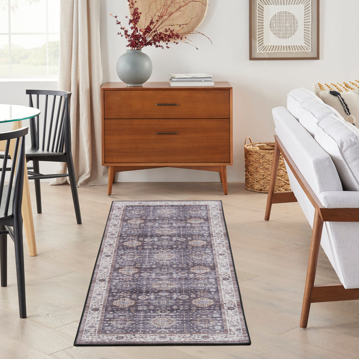 Fulton FUL12 Charcoal Rug - room scene