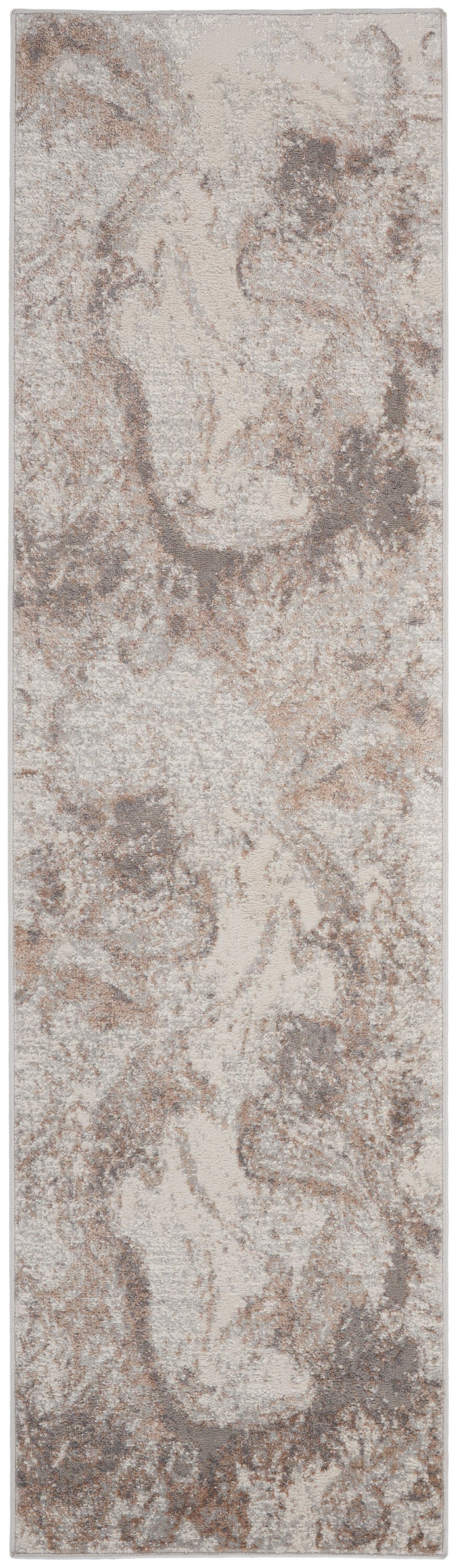Elation ETN02 Ivory Grey Rug - Runner