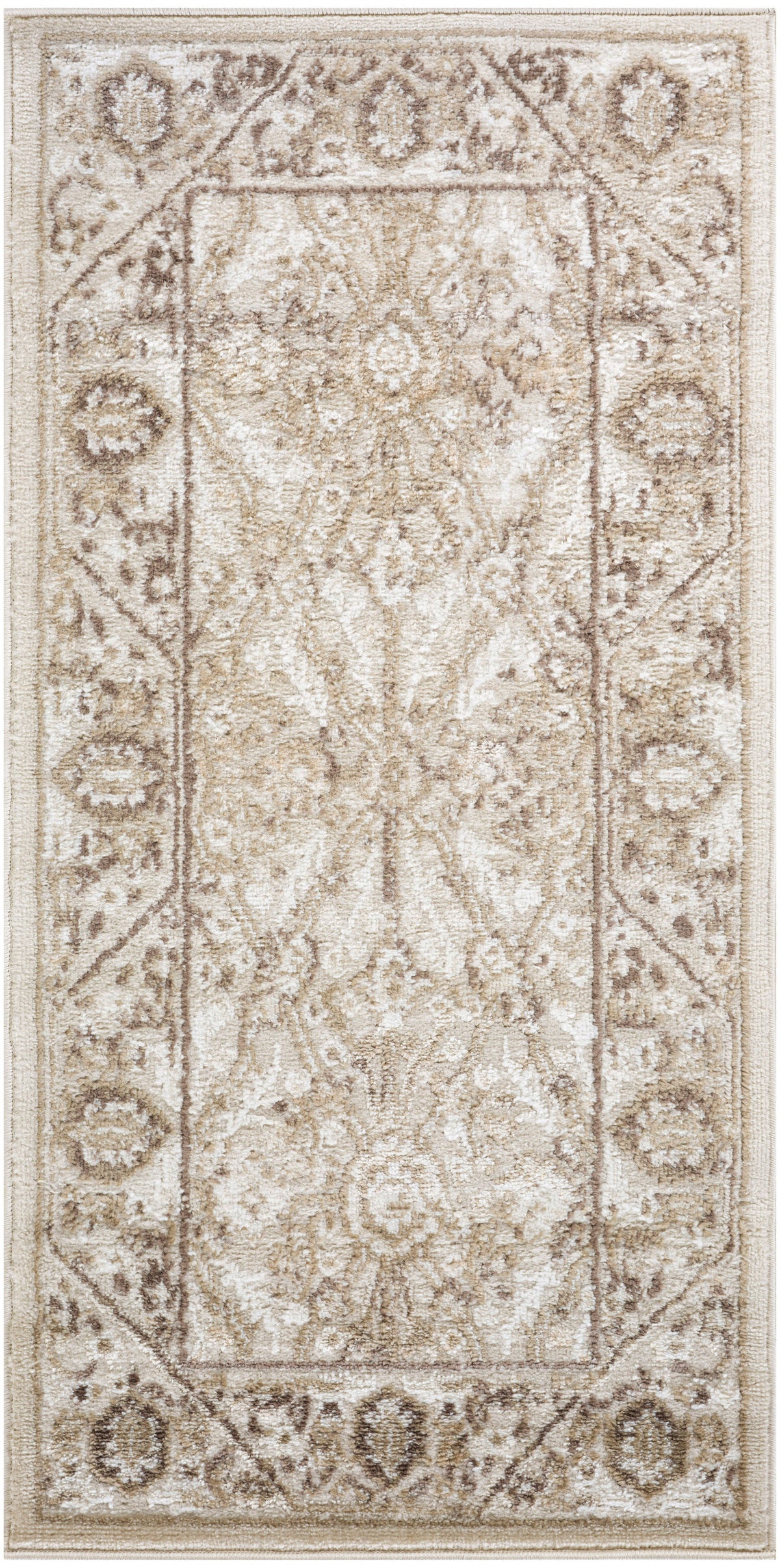 Dekor DEK03 Ivory Brown Rug - Rectangle