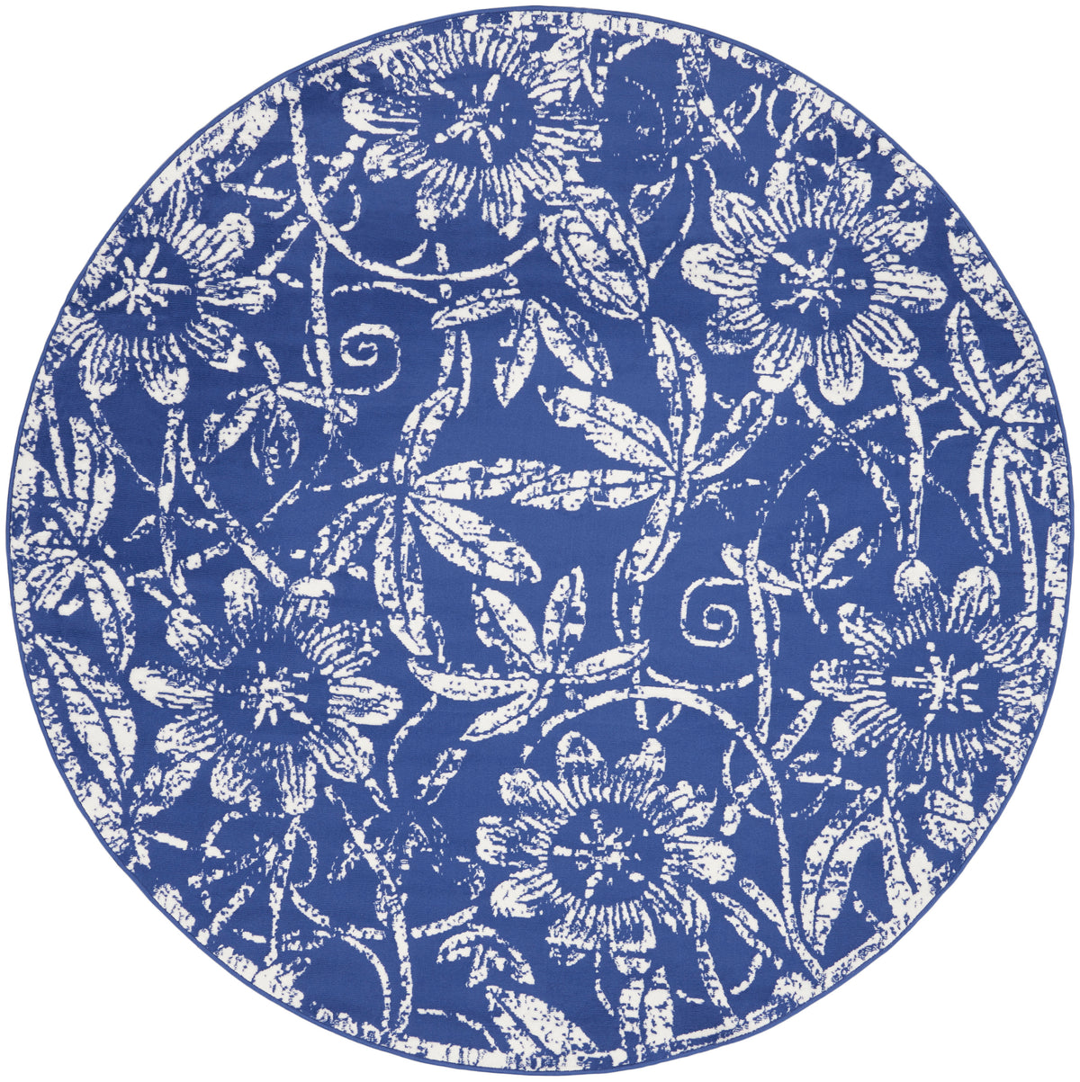 Whimsicle WHS05 Navy Rug - Round