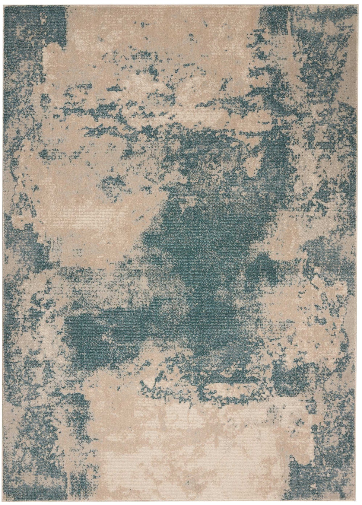 Maxell MAE13 Ivory Teal Rug - Rectangle