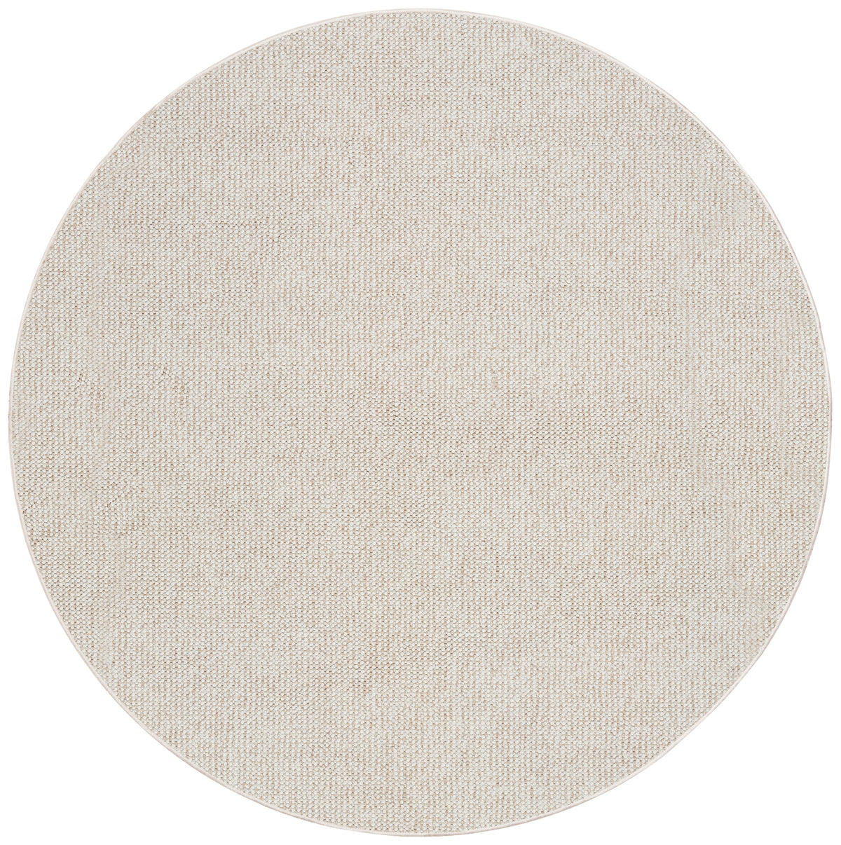 Natural Texture NTX01 Ivory Beige Rug - Round