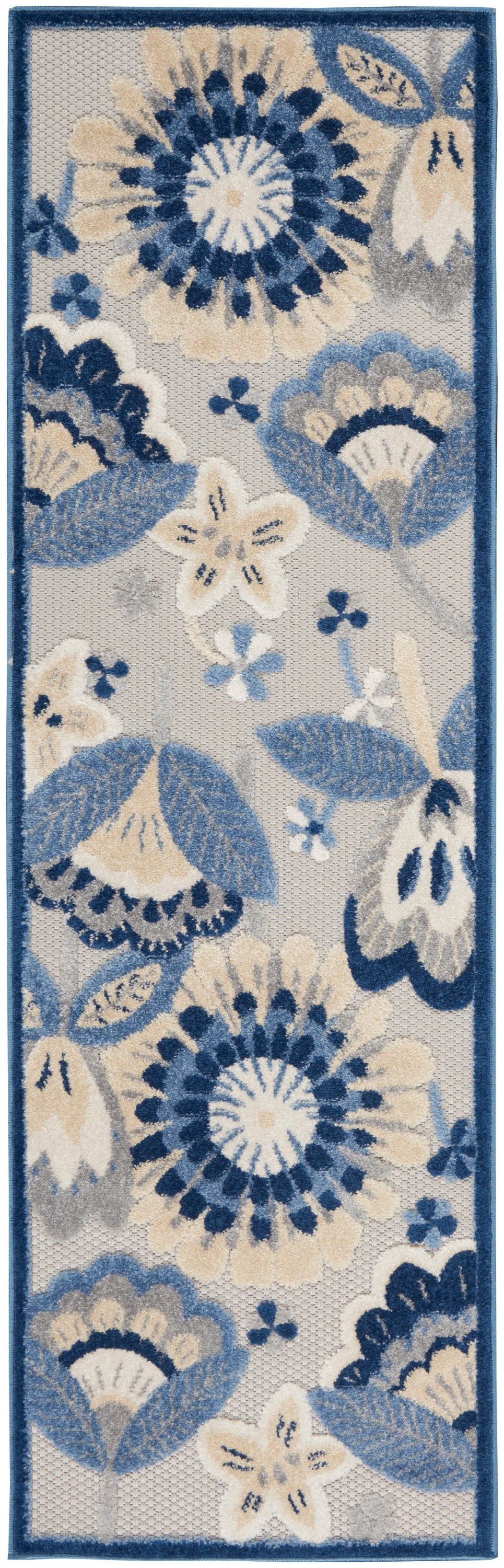 Aloha ALH25 Blue Grey Rug - Runner