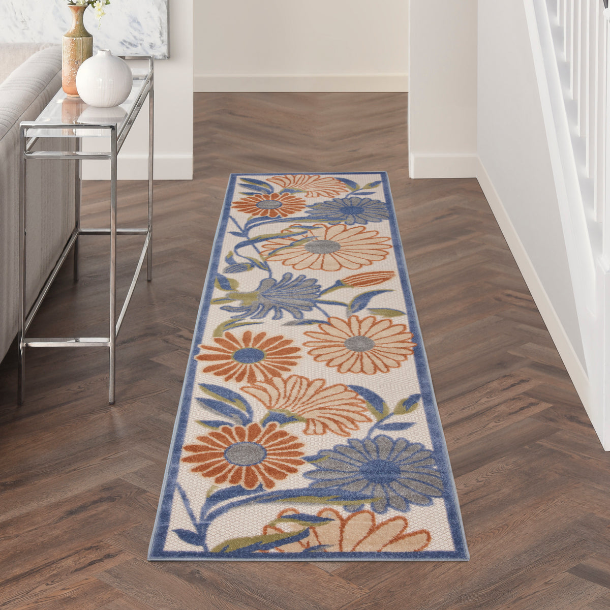 Aloha ALH33 Beige Multicolor Rug - room scene