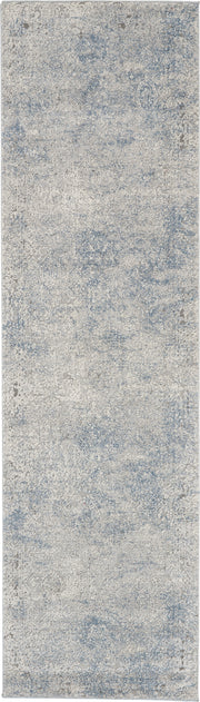 Rustic Textures RUS09 Ivory Light Blue Rug - Runner