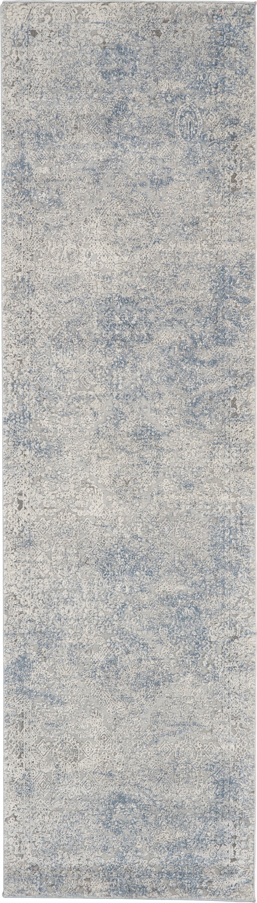 Rustic Textures RUS09 Ivory Light Blue Rug - Runner
