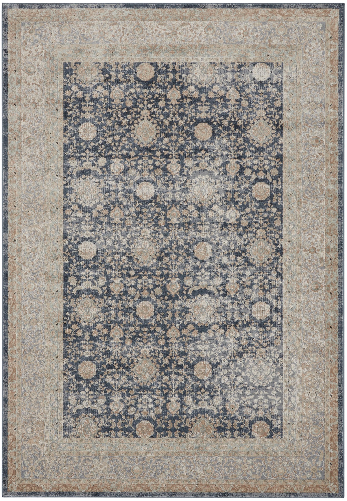 Malta MAI07 Navy Rug - Rectangle