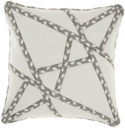 Outdoor Pillows VJ006 Grey 18" x 18" Throw Pillows