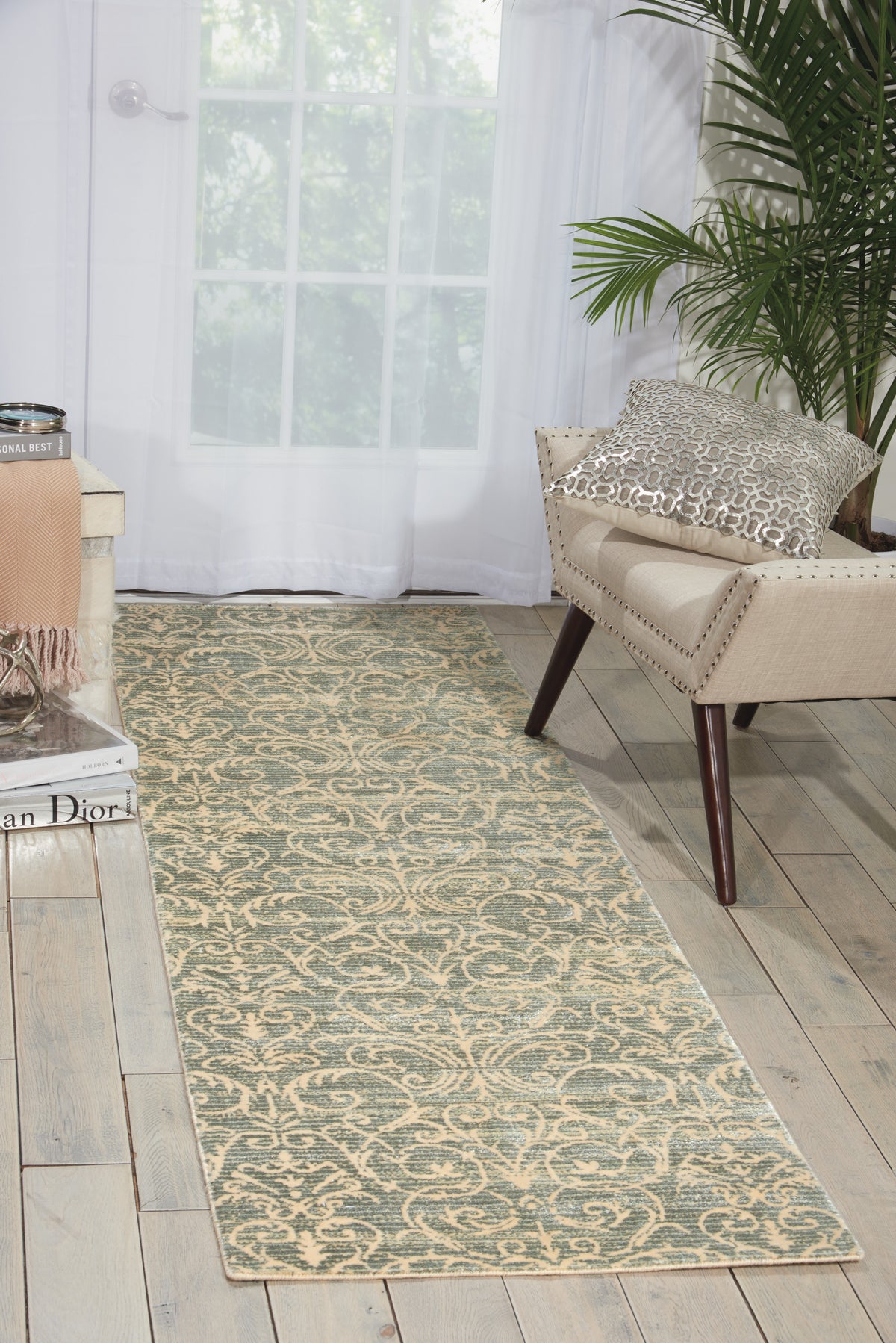 Luminance LUM05 Cobalt Rug - room scene