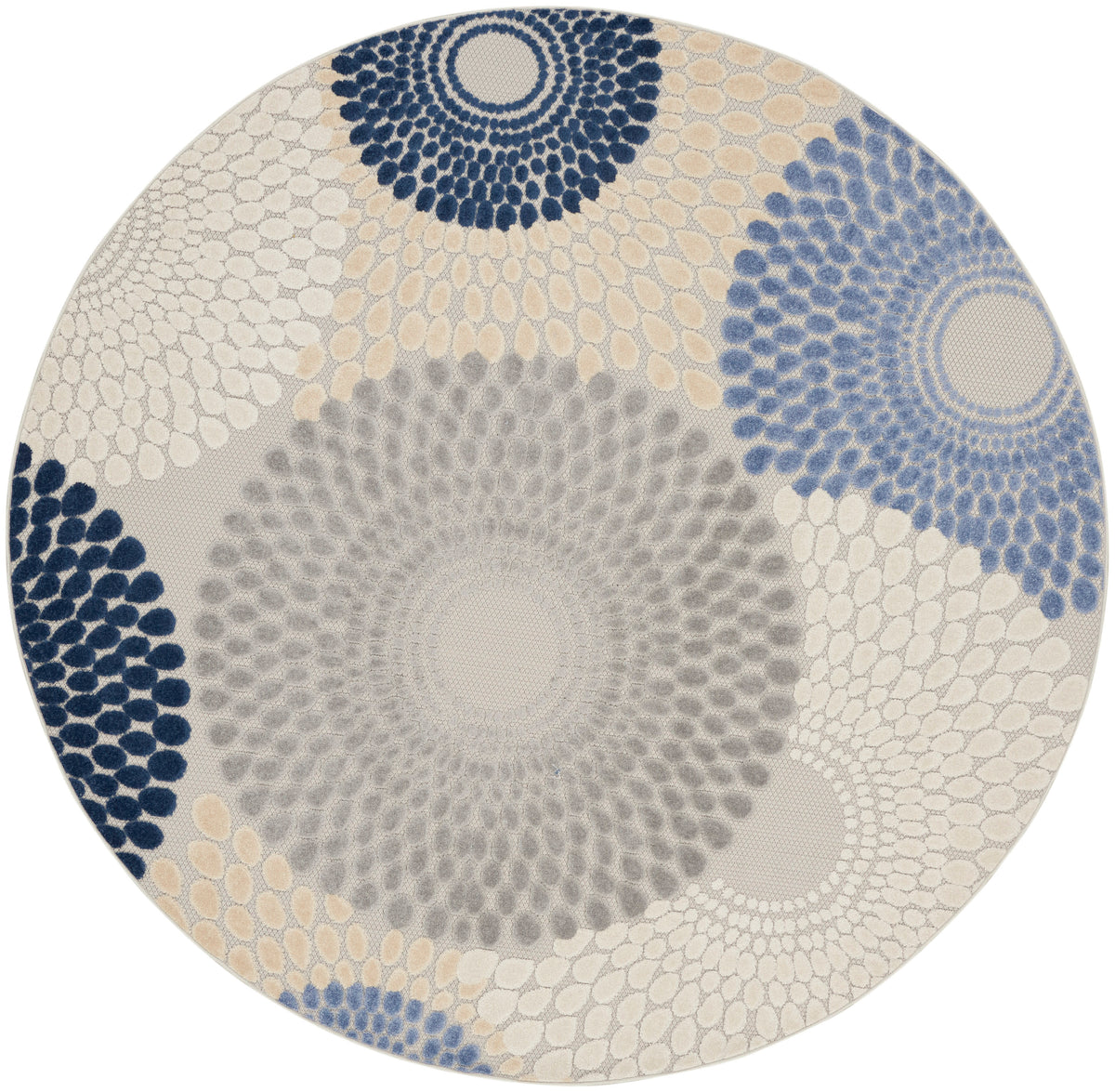 Aloha ALH29 Blue Grey Rug - Round
