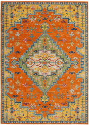 Allur ALR01 Orange Multicolor Rug - Rectangle