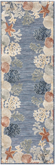 Suncoast SNC04 Denim Multicolor Rug - Runner