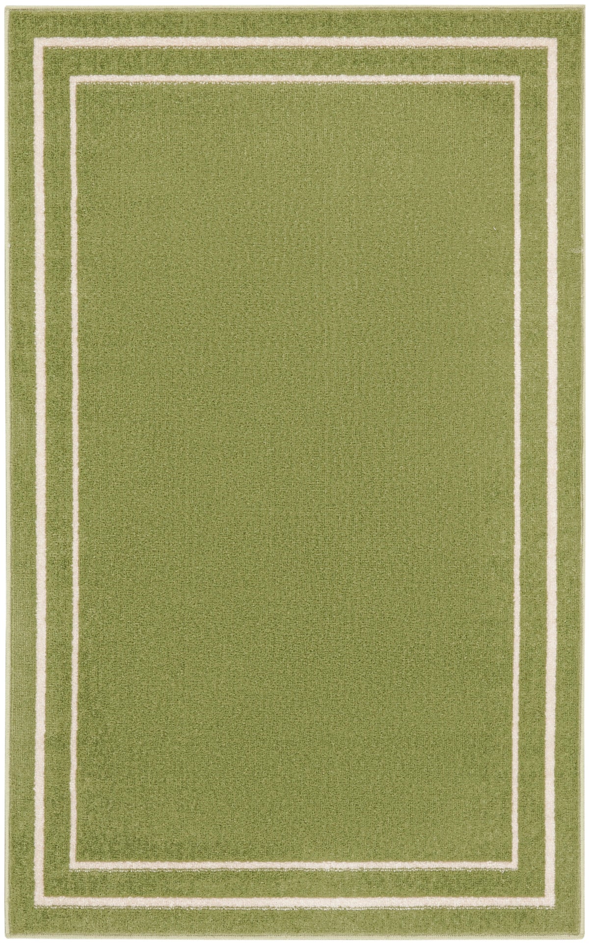 Nourison Essentials NRE02 Green Ivory Rug - Rectangle