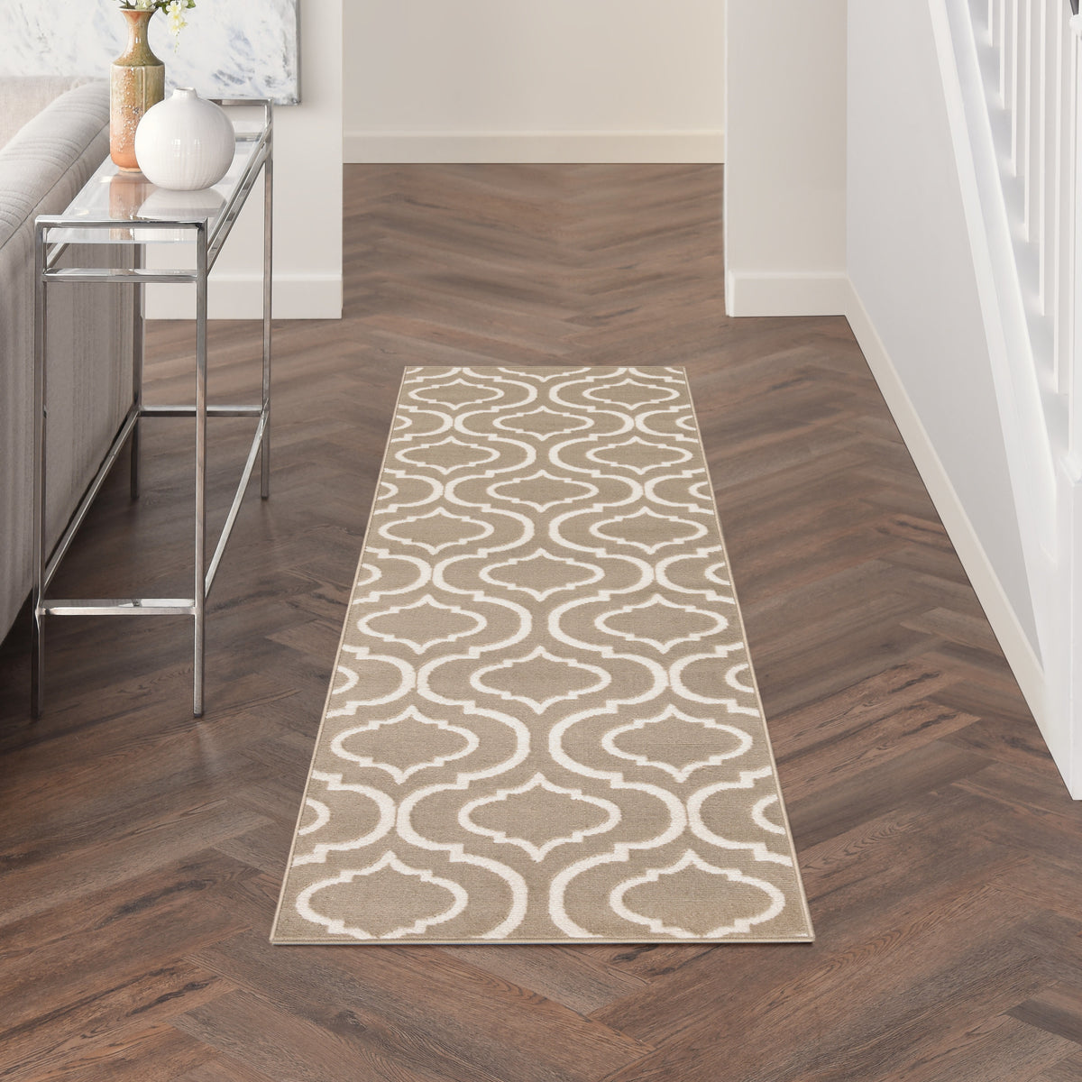 Jubilant JUB19 Taupe Rug - room scene