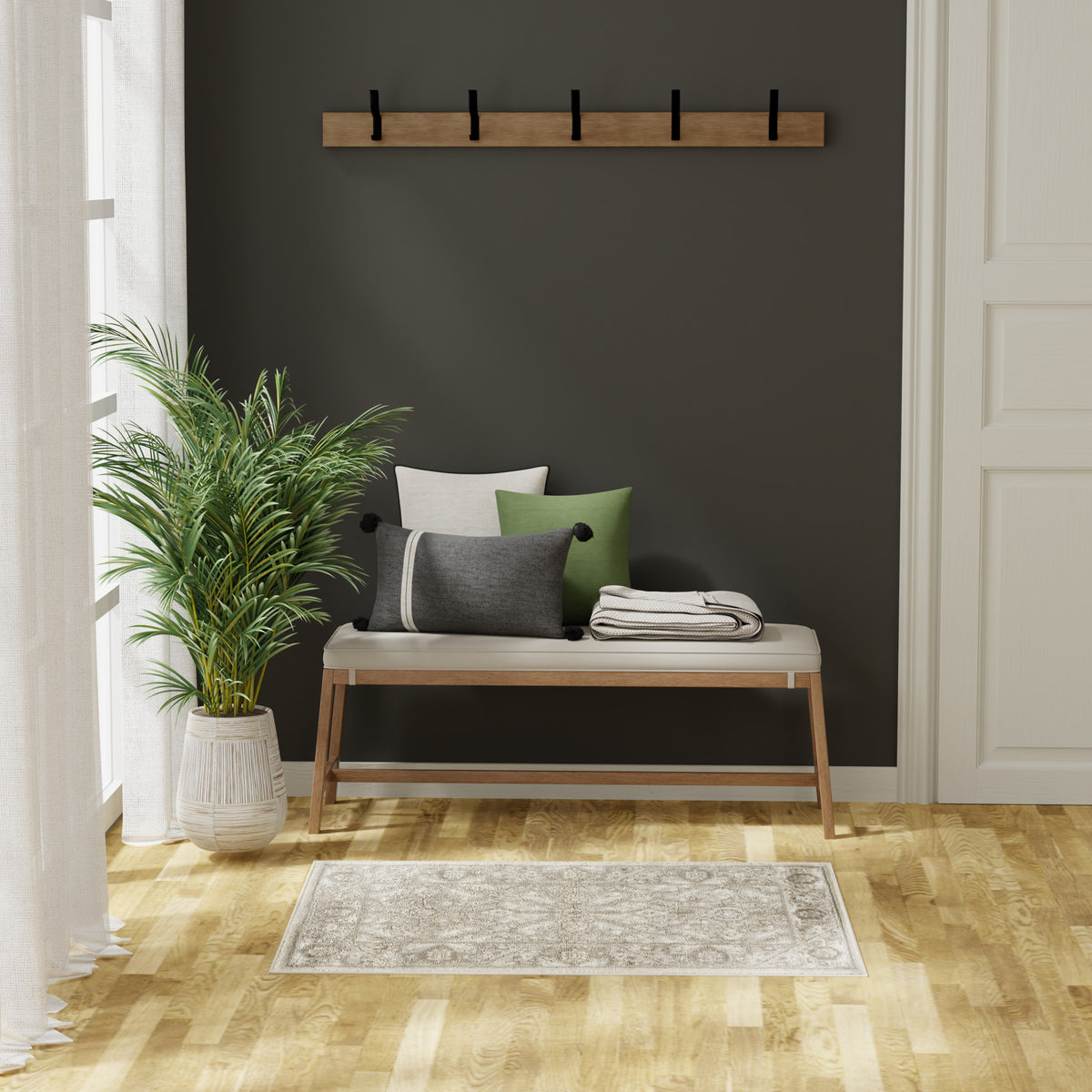 Dekor DEK03 Ivory Taupe Rug - room scene