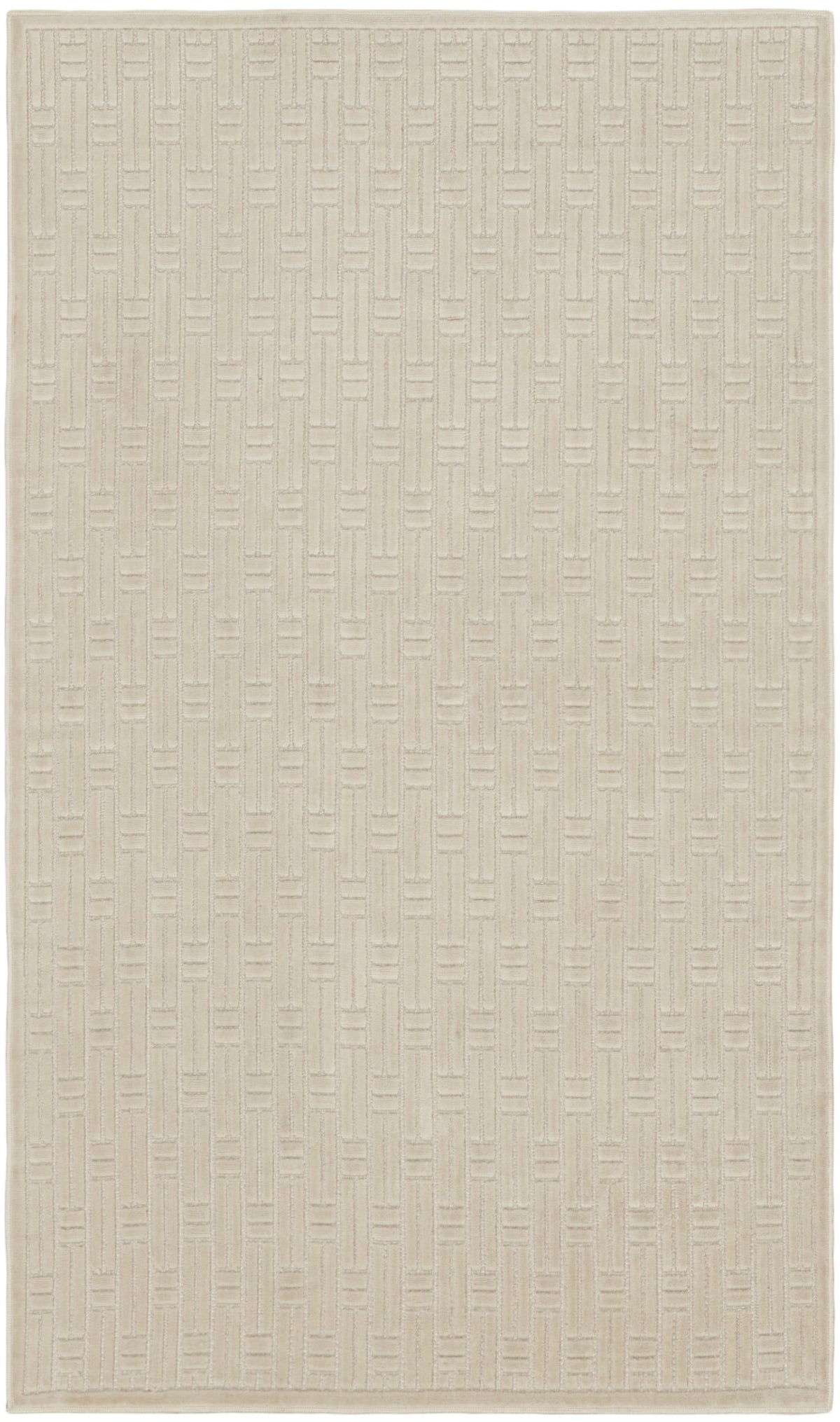 Washable Charm WCH02 Silver Ivory Rug - Rectangle