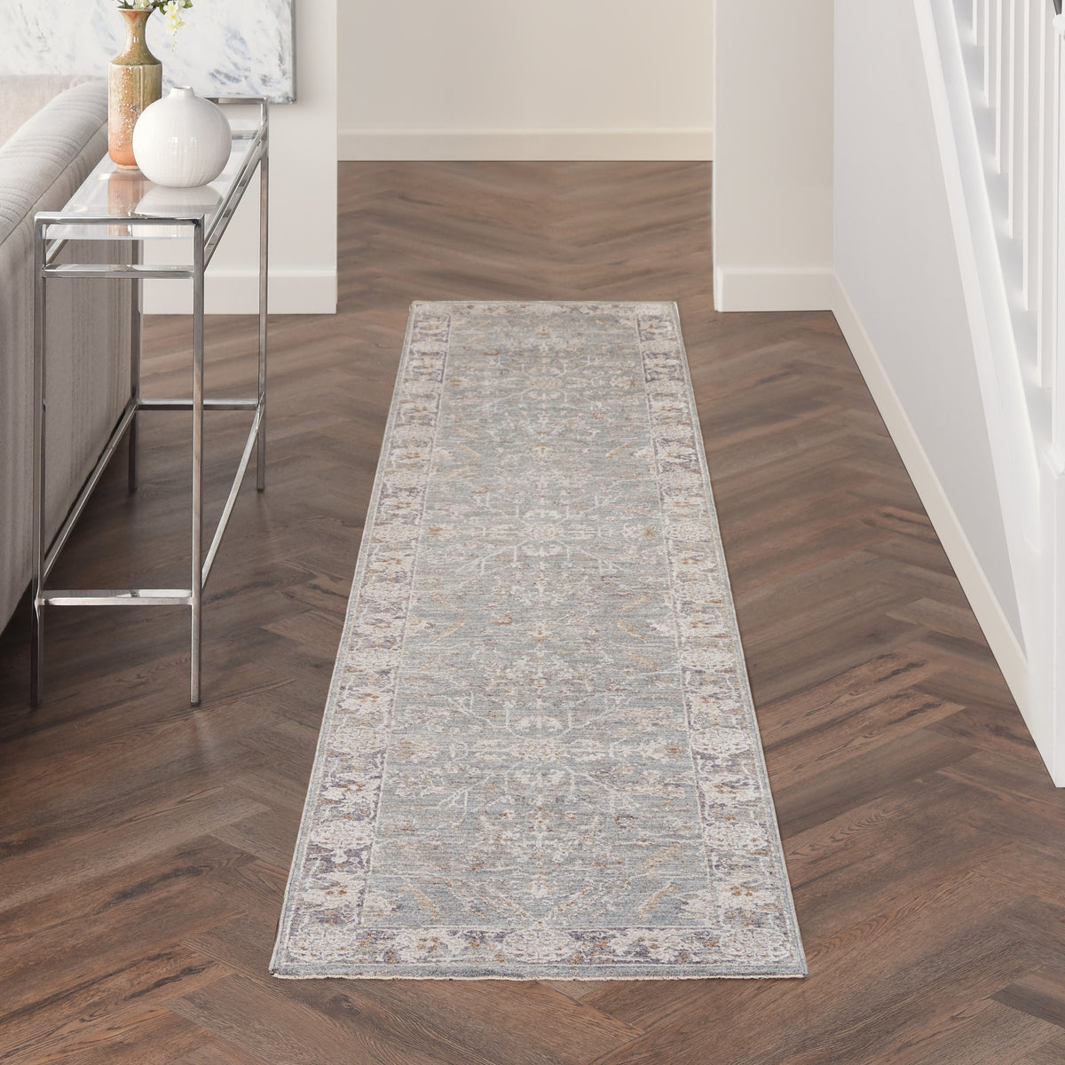 Infinite IFT01 Blue Ivory Rug - room scene
