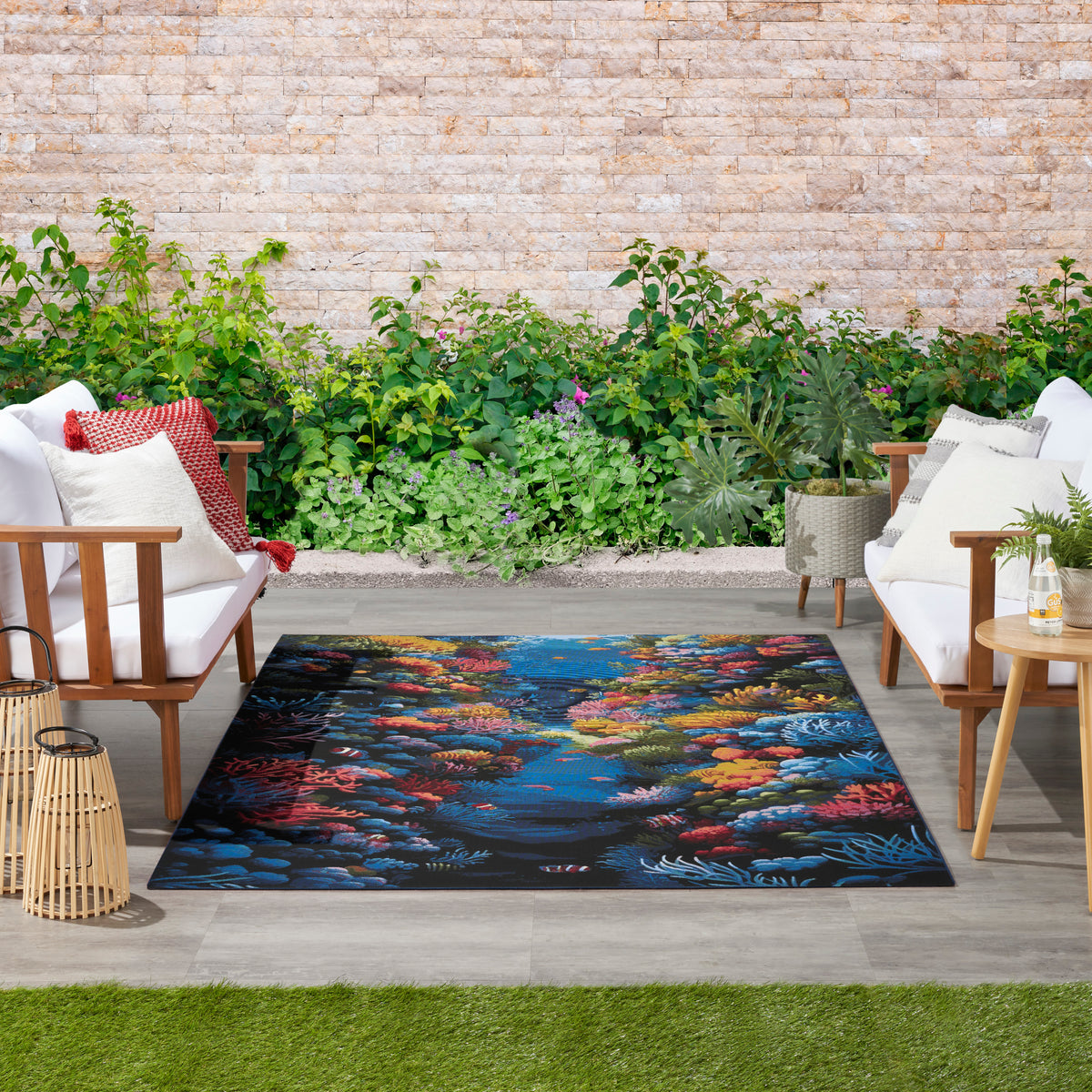 Color Splash CSP03 Multicolor Rug - room scene