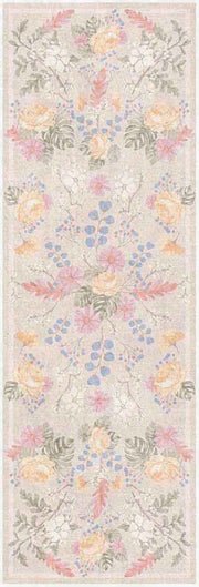 Botanical Washables BOT02 Beige Multicolor Rug - Runner