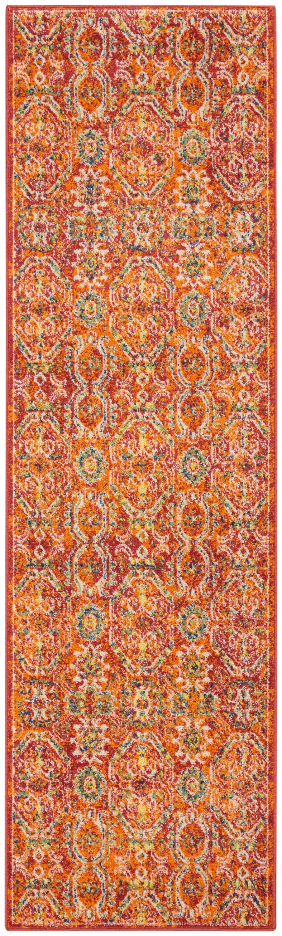 Allur ALR05 Red Multicolor Rug - Runner