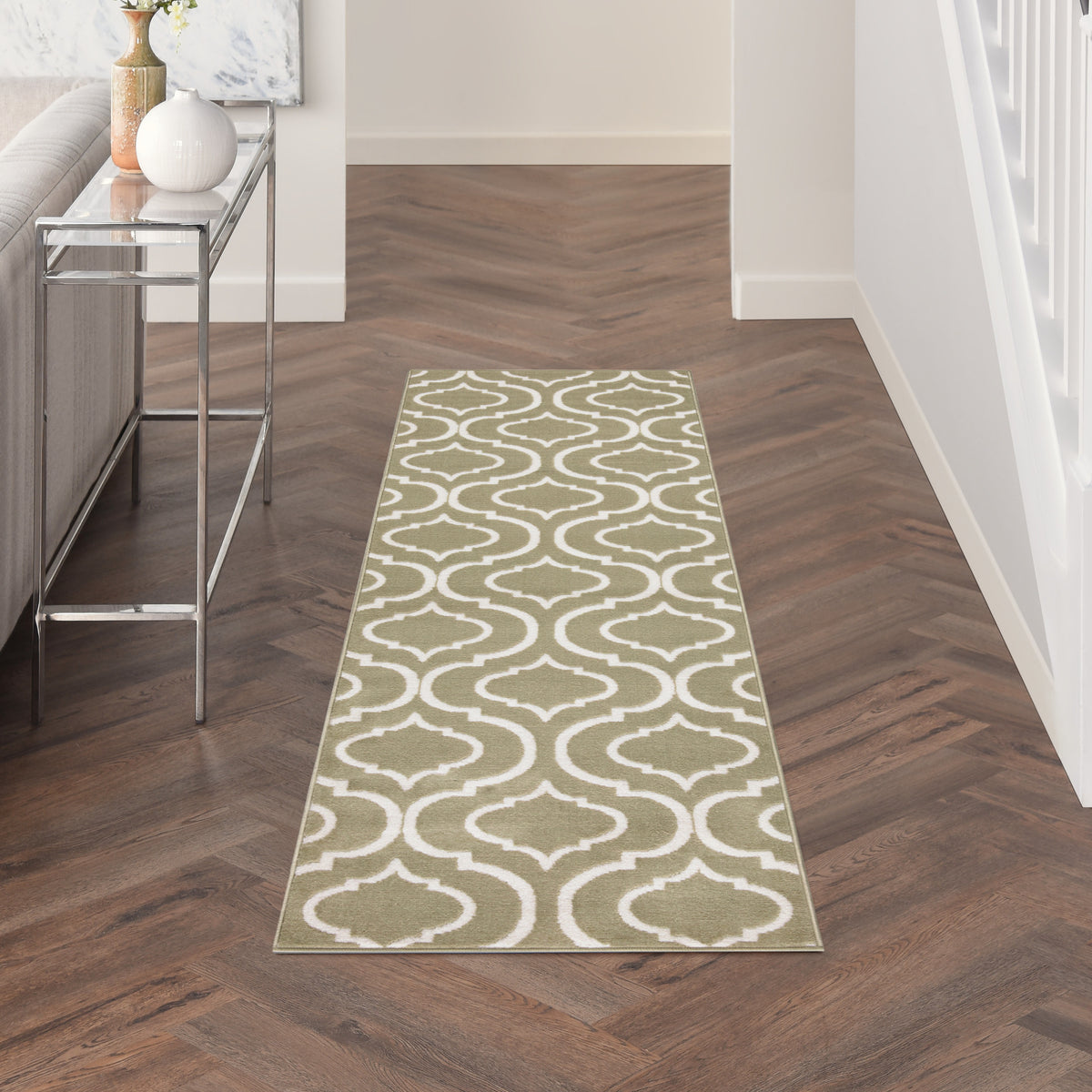Jubilant JUB19 Olive Rug - room scene