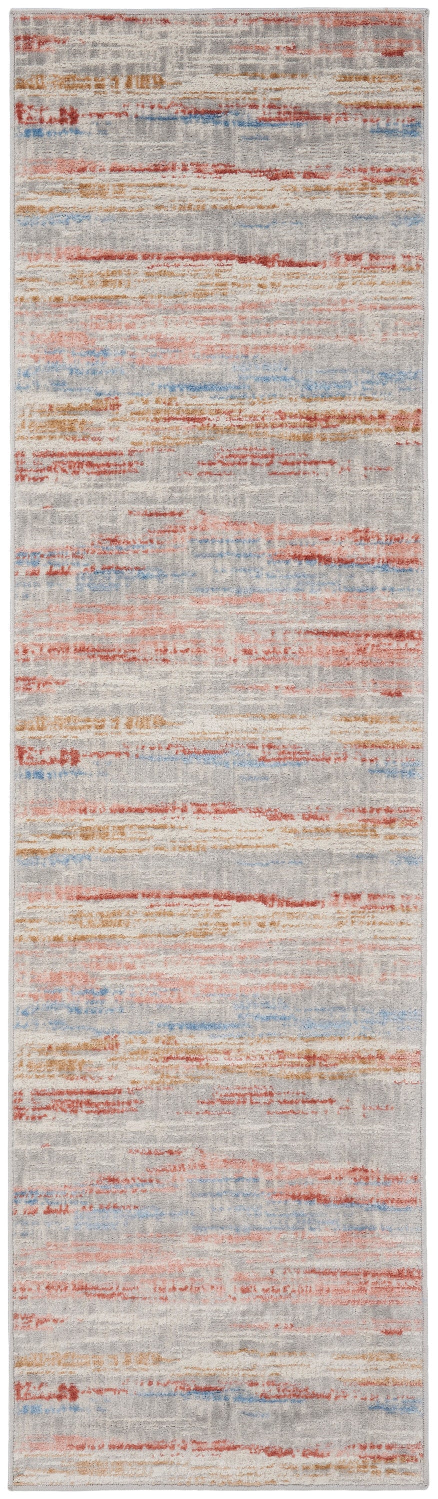 Elation ETN01 Ivory Multicolor Rug - Runner