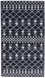 Palermo PMR03 Navy Grey Rug - Rectangle