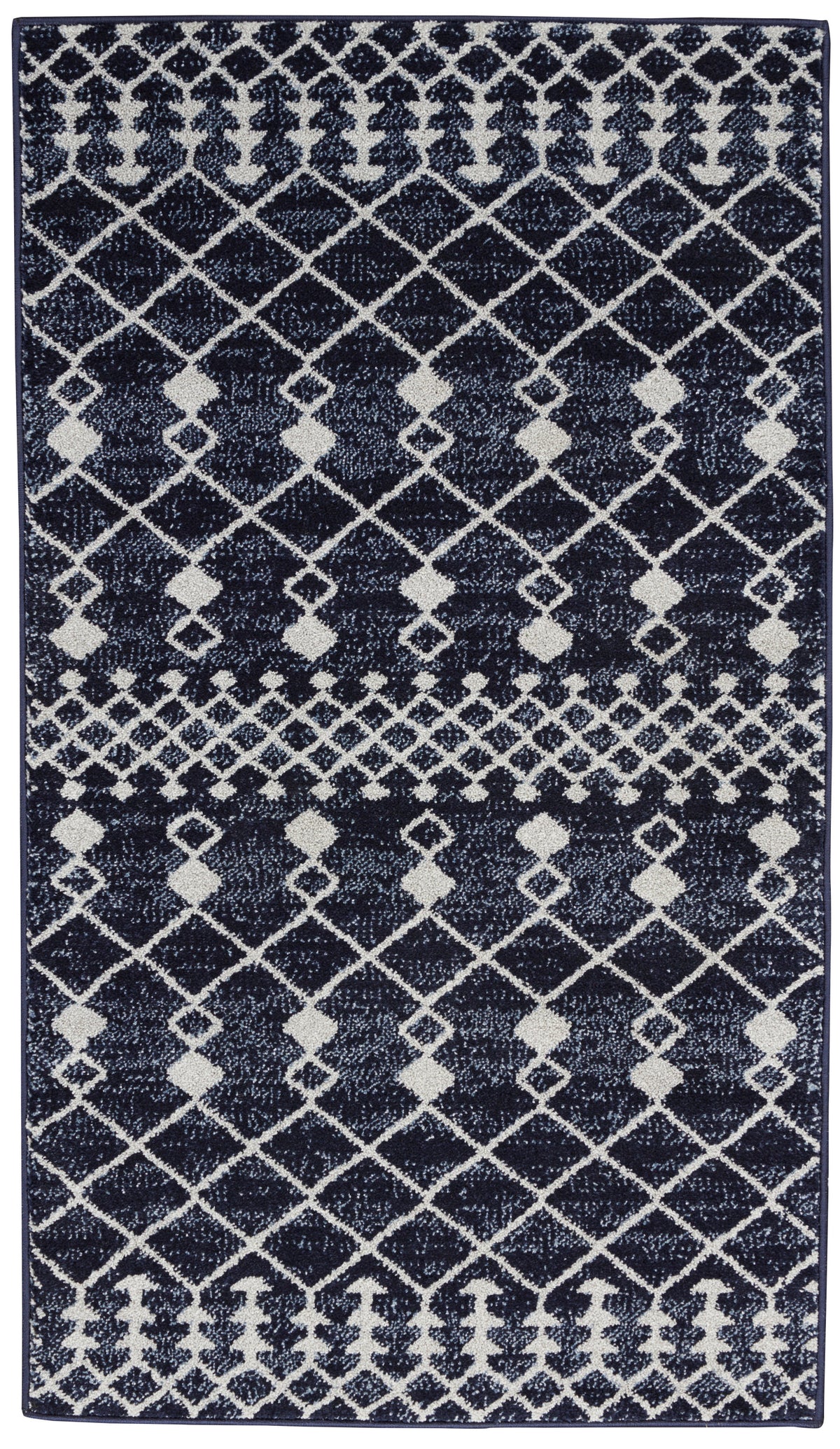 Palermo PMR03 Navy Grey Rug - Rectangle