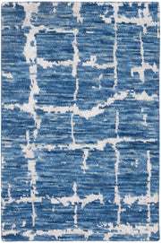 Luna LUN02 Blue Silver Rug - Rectangle
