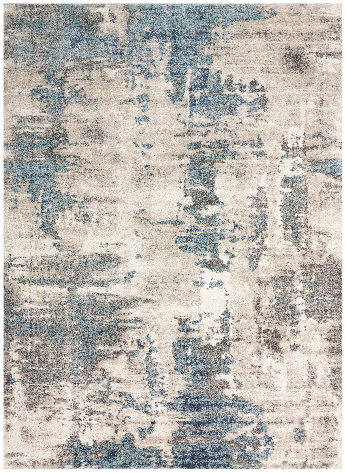American Manor AMR04 Ivory Blue Rug - Rectangle
