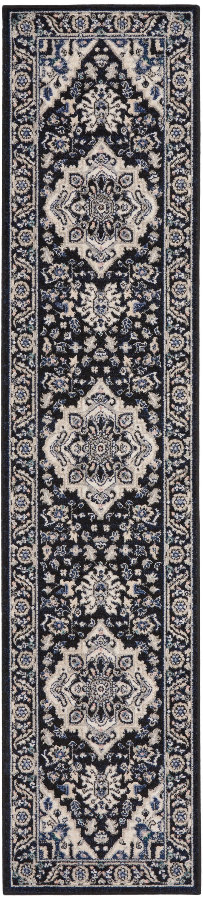 Passion PSN33 Black Ivory Rug - Runner