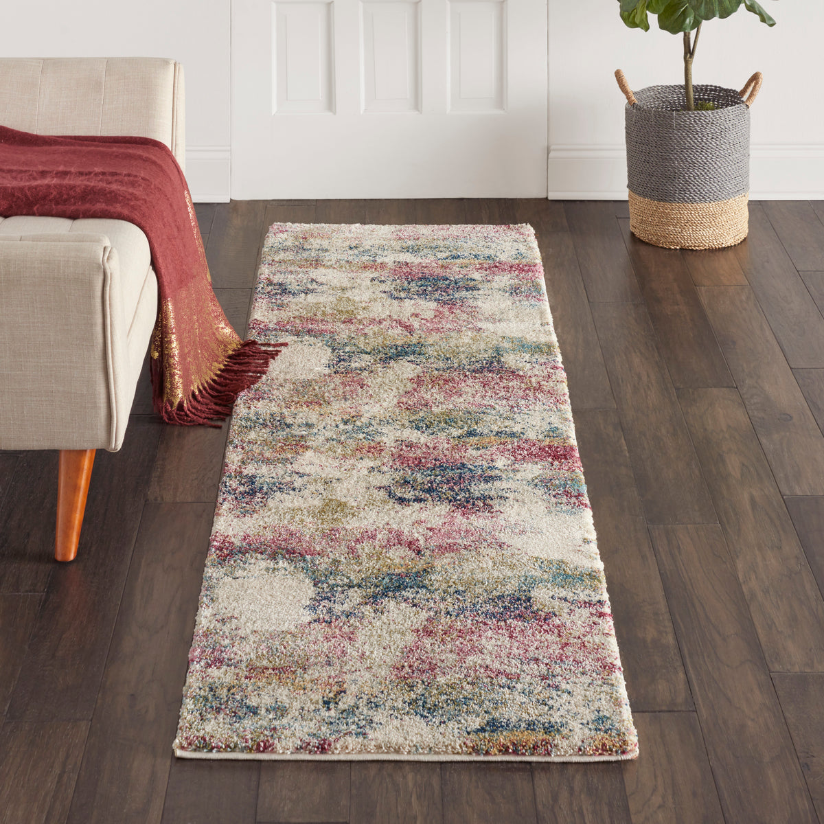 Fusion FSS17 Cream Multicolor Rug - room scene