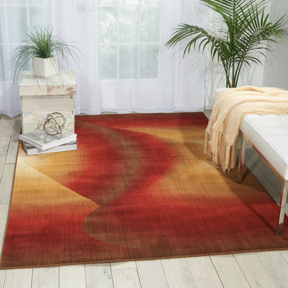 Radiant Arts RA04 Ruby Rug - room scene