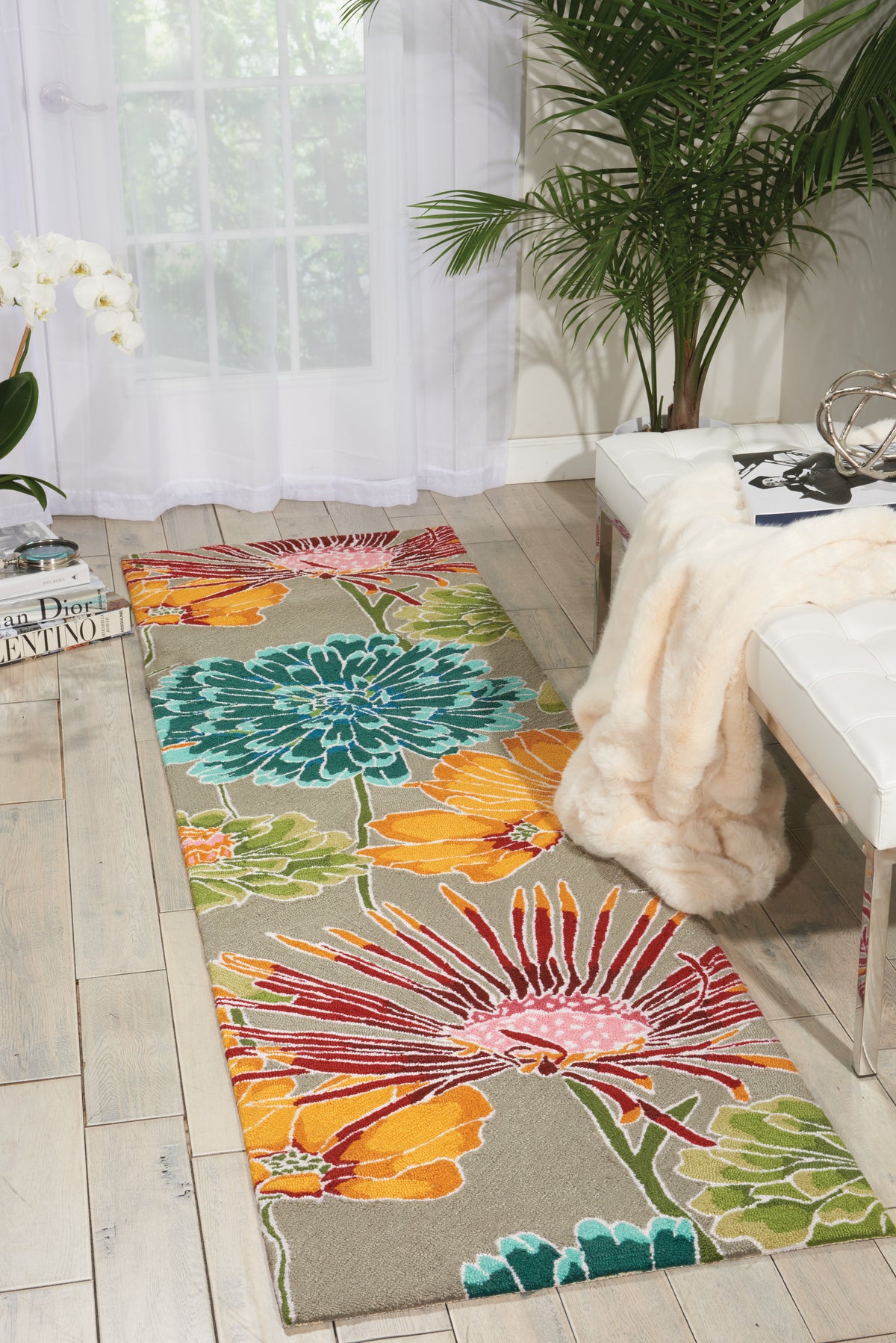 Fantasy FA26 Grey Rug - room scene