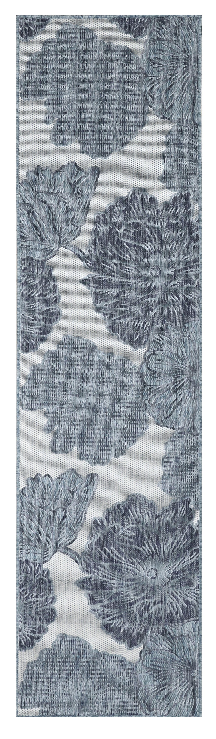 Garden Oasis GOA04 Blue Rug - Runner
