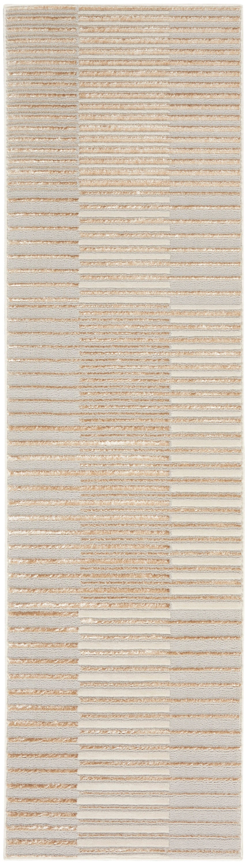 Splash BSK04 Beige Silver Rug - Runner