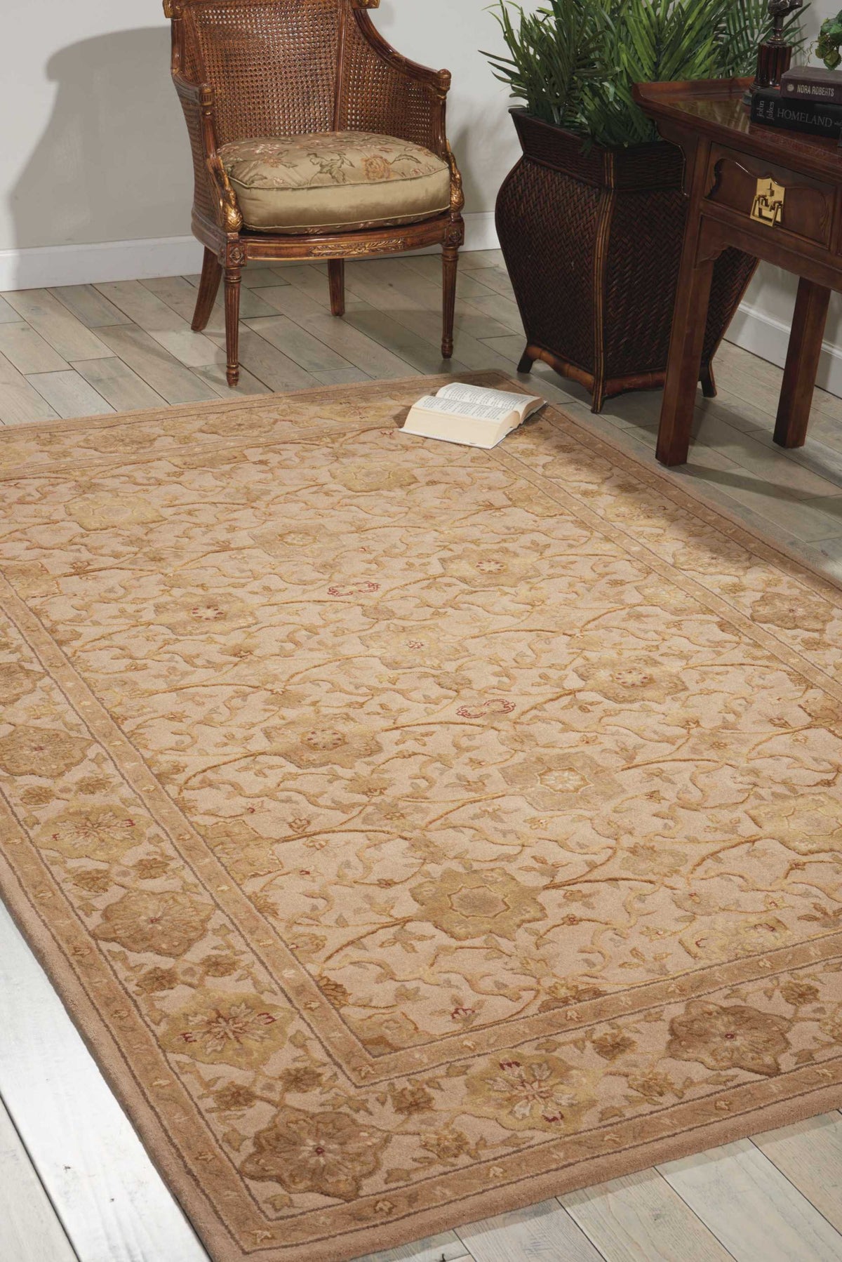 Nourison 3000 3103 Beige Rug - room scene