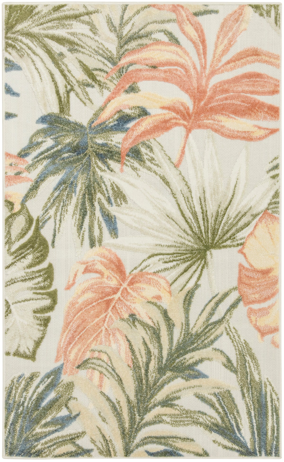 Aloha ALH43 Ivory Green Rug - Rectangle