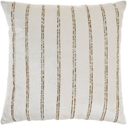 Sofia AZ217 Ivory 20" x 20" Throw Pillows