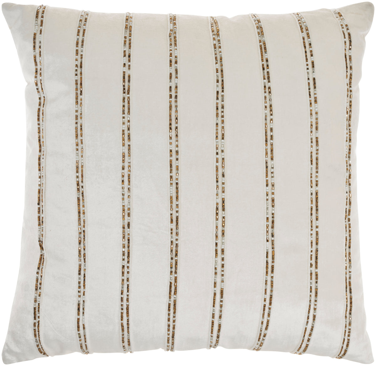 Sofia AZ217 Ivory 20" x 20" Throw Pillows