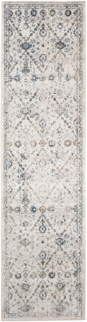 Astra Machine Washable ASW16 Ivory Blue Rug - Runner