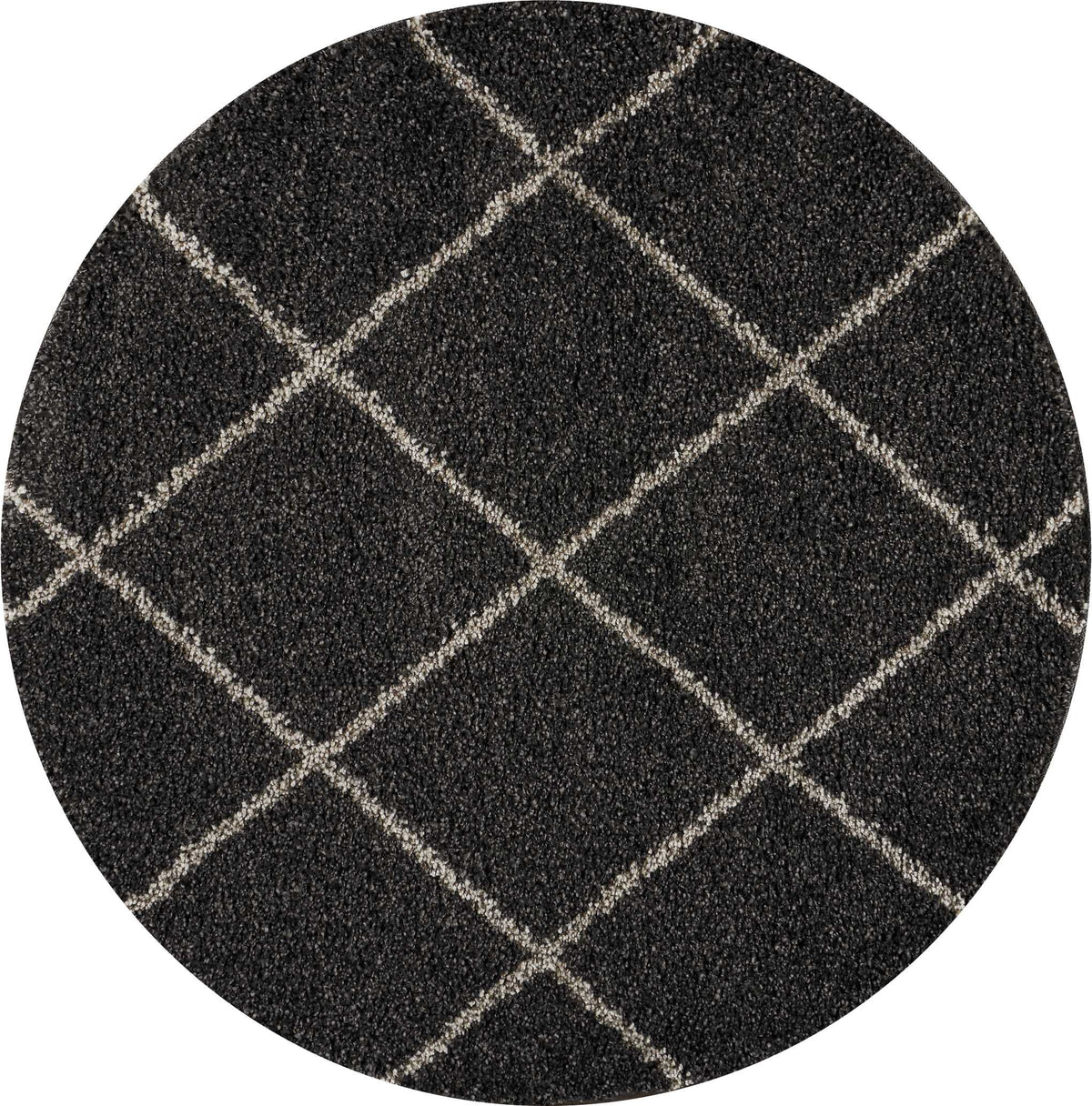 Brisbane BRI03 Charcoal Rug - Round