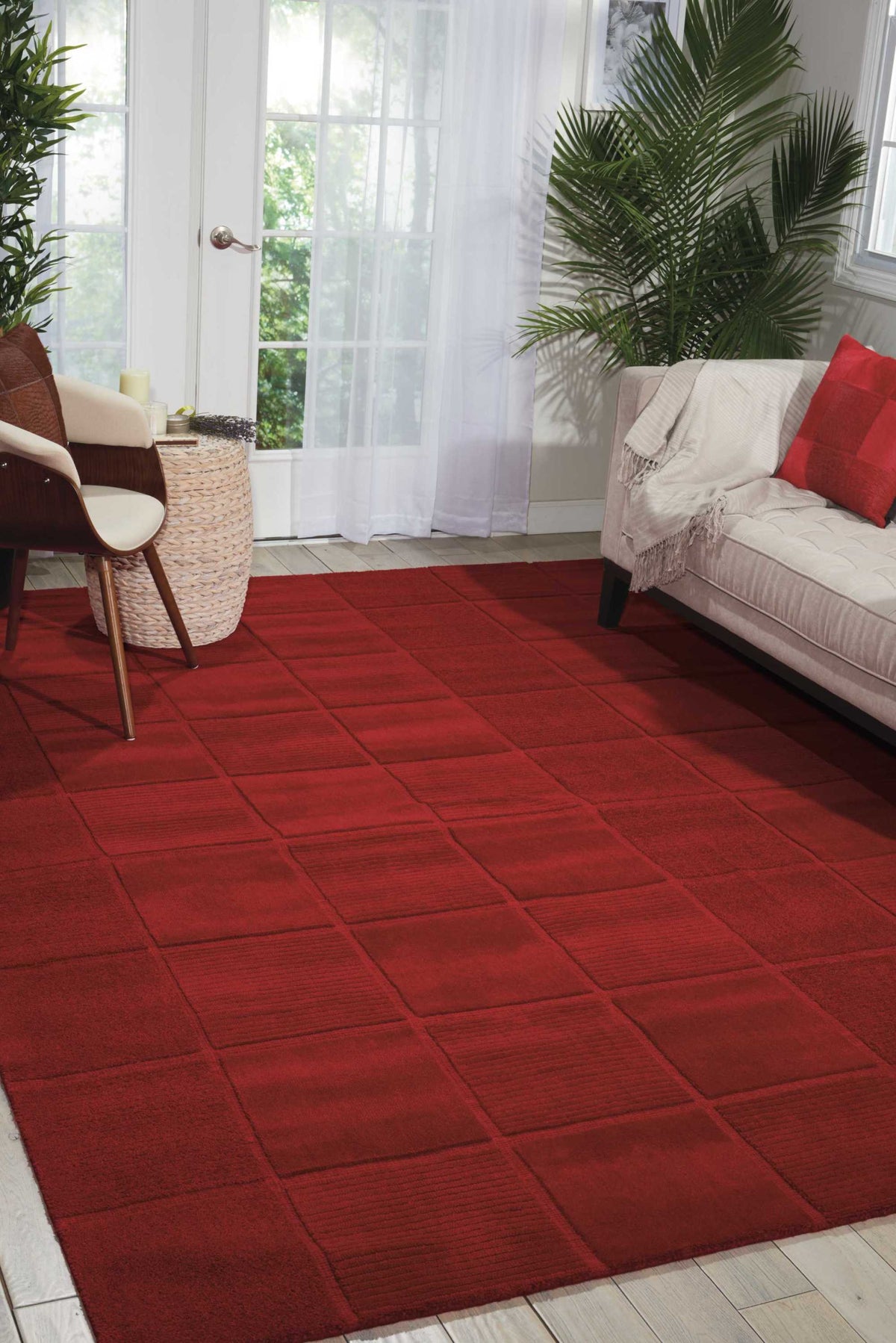 Westport WP31 Red Rug - room scene