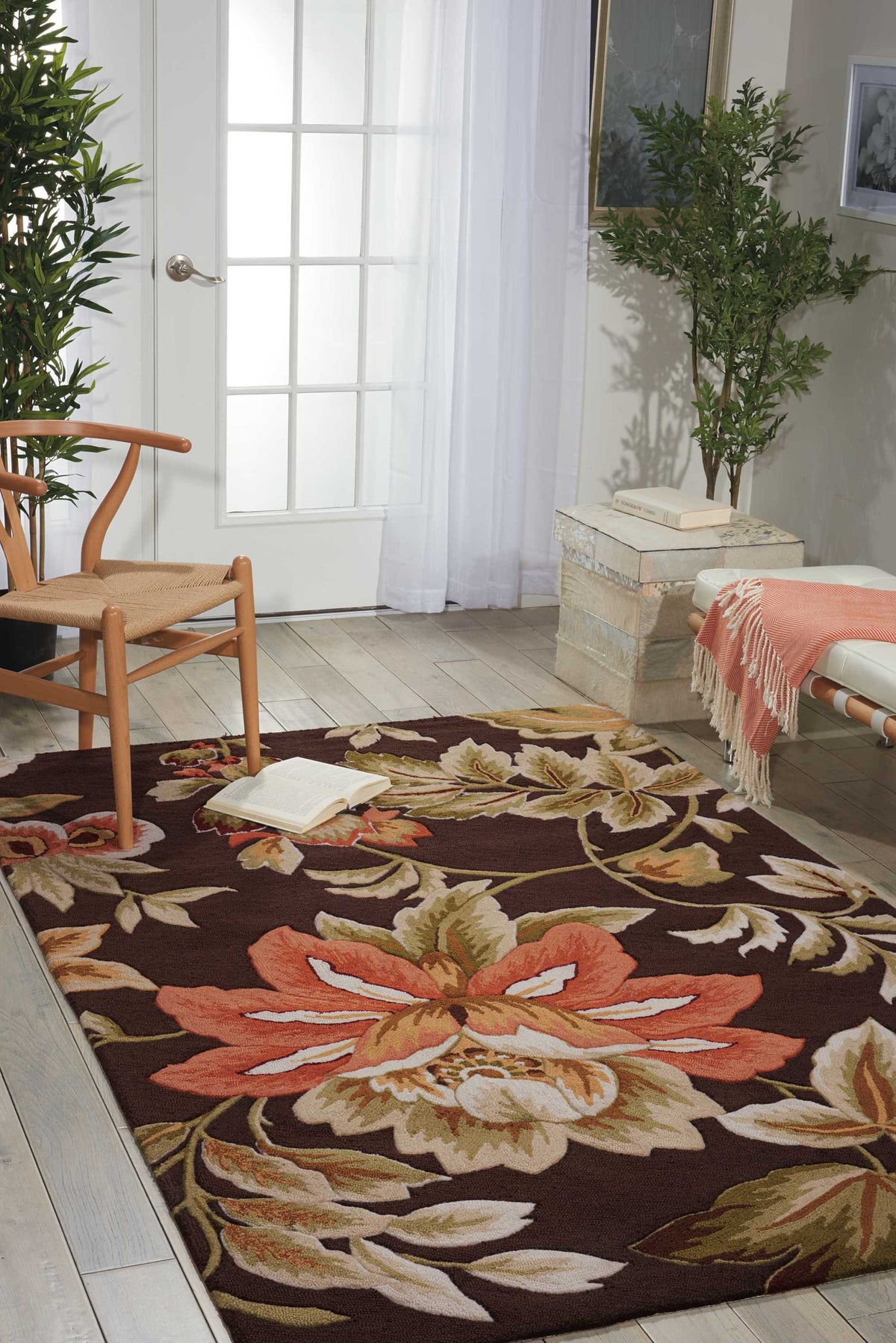 Fantasy FA11 Chocolate Rug - room scene